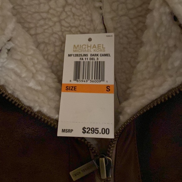 Suede bomber jacket with fleece lining - Picture 3 of 9